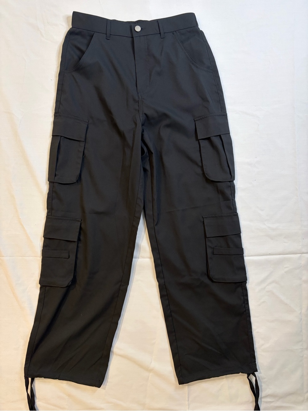 Society Black Cargo Pants with Utility Pockets